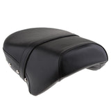 Black Motorbike Comfortable Leather Rear Passenger Pillion Rivet Seat for Harley Sportster XL 883 1200 - Aladdin Shoppers