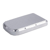 Silver Motorcycle Brake Pedal Pad for Harley Motorbike CNC-machined Billet Aluminium Foot Pedal Pads Covers Anti-Slip - Aladdin Shoppers