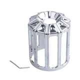 Chrome Motorcycle Aluminum Alloy Oil Filter Cover Grille Styling for Harley - Aladdin Shoppers