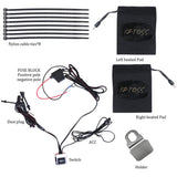12V 3 Stage Ultra-thin 7/8 Inch Motorbike Handlebar Heated Grips Warmer Sleeves Non-slip Removable - Aladdin Shoppers