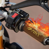 12V 3 Stage Ultra-thin 7/8 Inch Motorbike Handlebar Heated Grips Warmer Sleeves Non-slip Removable - Aladdin Shoppers