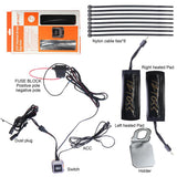 12V 3 Stage Ultra-thin 7/8 Inch Motorbike Handlebar Heated Grips Warmer Sleeves Non-slip Removable - Aladdin Shoppers