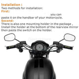 12V 3 Stage Ultra-thin 7/8 Inch Motorbike Handlebar Heated Grips Warmer Sleeves Non-slip Removable - Aladdin Shoppers