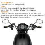 12V 3 Stage Ultra-thin 7/8 Inch Motorbike Handlebar Heated Grips Warmer Sleeves Non-slip Removable - Aladdin Shoppers