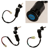 Maxbell 2xIgnition Key Switch Lock Electric 4 Wire 2 Key for Motorcycle ATV A Type