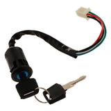 Maxbell 2xIgnition Key Switch Lock Electric 4 Wire 2 Key for Motorcycle ATV A Type