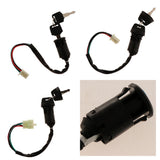 Maxbell 2xIgnition Key Switch Lock Electric 4 Wire 2 Key for Motorcycle ATV A Type