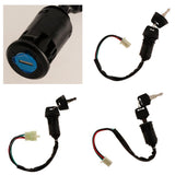 Maxbell 3xIgnition Key Switch Lock Electric 4 Wire 2 Key for Motorcycle ATV A Type