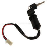Maxbell 4xIgnition Key Switch Lock Electric 4 Wire 2 Key for Motorcycle ATV A Type