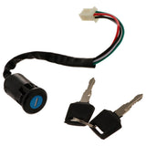 Maxbell 2xIgnition Key Switch Lock Electric 4 Wire 2 Key for Motorcycle ATV A Type