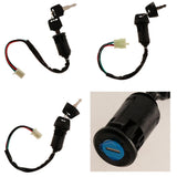 Maxbell 4xIgnition Key Switch Lock Electric 4 Wire 2 Key for Motorcycle ATV A Type