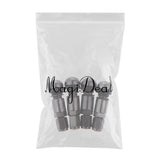 Maxbell 4x4 Pcs Car Tubeless Wheel Dust Caps Tire Valve Stems Gray
