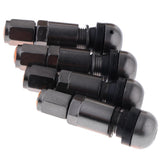 Maxbell 2x4 Pcs Car Tubeless Wheel Dust Caps Tire Valve Stems Gray