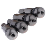 Maxbell 4x4 Pcs Car Tubeless Wheel Dust Caps Tire Valve Stems Gray