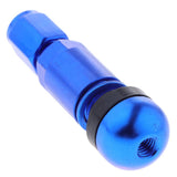 Maxbell 2x4 Pcs Car Tubeless Wheel Dust Caps Tire Valve Stems Blue + Black