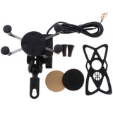 Maxbell Bicycle&Electric Bike&Motorcycle Phone Holder, Phone Mount Holder,with Shock-Absorbing Padding,360° Rotation Suitable for Most Smartphones (Black) - Aladdin Shoppers