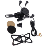 Maxbell Bicycle&Electric Bike&Motorcycle Phone Holder, Phone Mount Holder,with Shock-Absorbing Padding,360° Rotation Suitable for Most Smartphones (Black) - Aladdin Shoppers