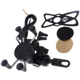 Maxbell Bicycle&Electric Bike&Motorcycle Phone Holder, Phone Mount Holder,with Shock-Absorbing Padding,360° Rotation Suitable for Most Smartphones (Black) - Aladdin Shoppers