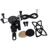 Maxbell Bicycle&Electric Bike&Motorcycle Phone Holder, Phone Mount Holder,with Shock-Absorbing Padding,360° Rotation Suitable for Most Smartphones (Black) - Aladdin Shoppers