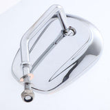 Maxbell 2 Pieces High Quality Alloy 8mm Motorbike Chrome Rearview Mirrors Universal for Motorcycles - Aladdin Shoppers