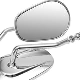 Maxbell 2 Pieces High Quality Alloy 8mm Motorbike Chrome Rearview Mirrors Universal for Motorcycles - Aladdin Shoppers