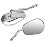 Maxbell 2 Pieces High Quality Alloy 8mm Motorbike Chrome Rearview Mirrors Universal for Motorcycles - Aladdin Shoppers