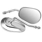 Maxbell 2 Pieces High Quality Alloy 8mm Motorbike Chrome Rearview Mirrors Universal for Motorcycles - Aladdin Shoppers