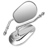 Maxbell 2 Pieces High Quality Alloy 8mm Motorbike Chrome Rearview Mirrors Universal for Motorcycles - Aladdin Shoppers