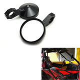 Maxbell 1 Pair 1.75 inch Round Side Rear View Mirrors for Polaris RZR Ranger 900 XP4 1000 S900 1000 Car Safety Back Seat Rearview Mirror - Aladdin Shoppers