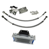 Maxbell Sliver Engine Oil Cooler Kit Cooler Cooling Radiator for 125 140cc Motorcycle Pit Bike - Aladdin Shoppers