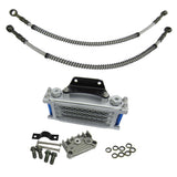 Maxbell Sliver Engine Oil Cooler Kit Cooler Cooling Radiator for 125 140cc Motorcycle Pit Bike - Aladdin Shoppers