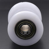 Maxbell 4xMotorcycle 10mm Chain Roller Pulley Tensioner Wheel Guide for Cars White