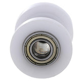 Maxbell 4xMotorcycle 10mm Chain Roller Pulley Tensioner Wheel Guide for Cars White