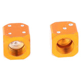 Maxbell 2 pcs Orange Dice Tire air Valve Stem Caps Car Truck Bike ATV Wheel Rims - Aladdin Shoppers