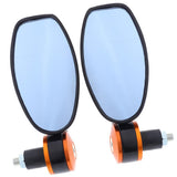 Maxbell 1Pair Universal Motorcycle ATV Rear View Side Mirror Scooter Moped With Blue Lens - Aladdin Shoppers