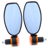 Maxbell 1Pair Universal Motorcycle ATV Rear View Side Mirror Scooter Moped With Blue Lens - Aladdin Shoppers