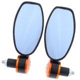 Maxbell 1Pair Universal Motorcycle ATV Rear View Side Mirror Scooter Moped With Blue Lens - Aladdin Shoppers