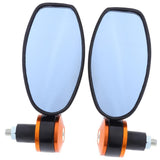 Maxbell 1Pair Universal Motorcycle ATV Rear View Side Mirror Scooter Moped With Blue Lens - Aladdin Shoppers