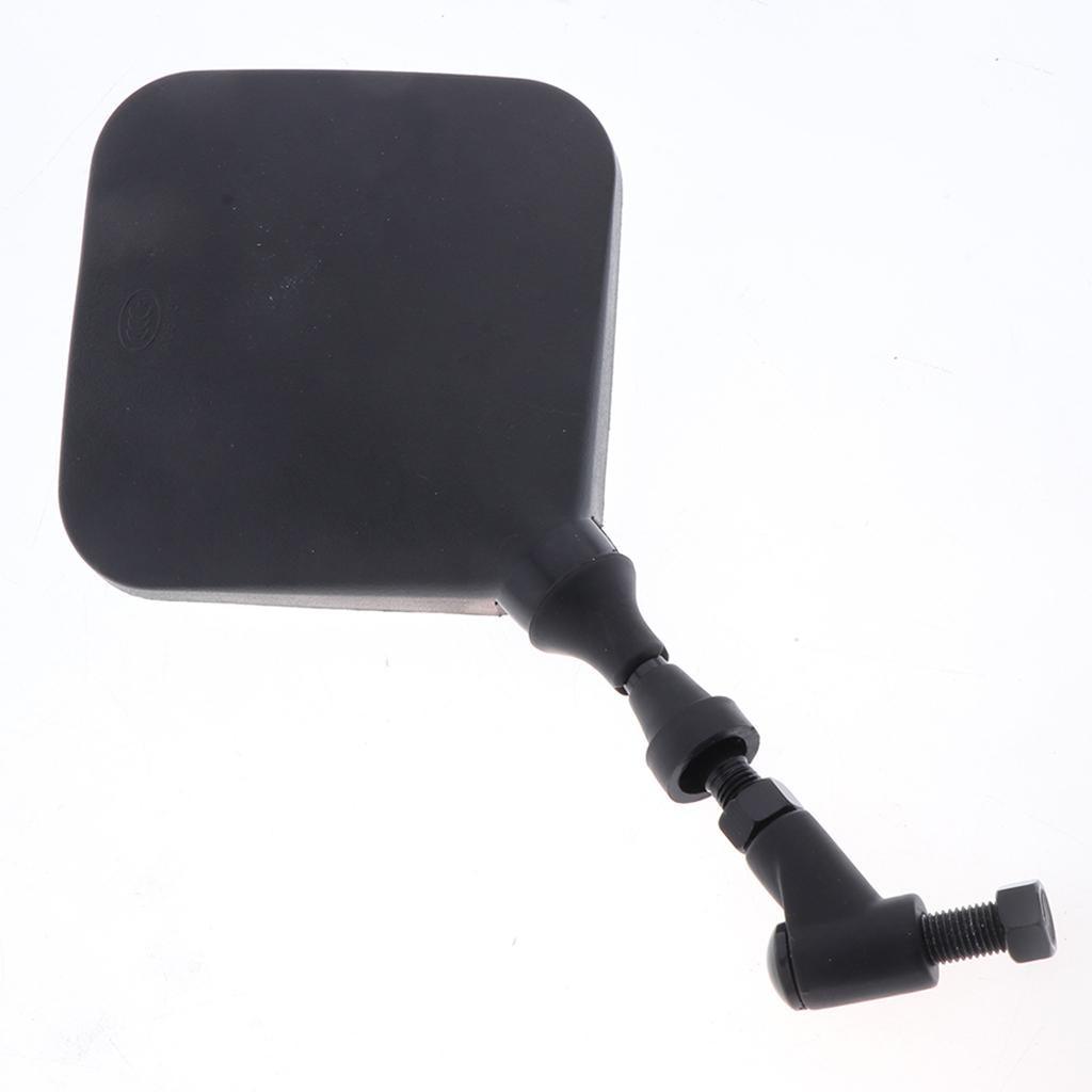 Maxbell Maxbell 1 Pair Metal Universal Motorcycle Handle Bar End Rearview Side Convex Side Mirrors, Black