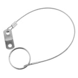 Maxbell 2pcs 316 Stainless Steel Quick Release Pin Lanyard for Boat Deck Hinge 150mm