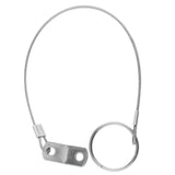 Maxbell 2pcs 316 Stainless Steel Quick Release Pin Lanyard for Boat Deck Hinge 150mm