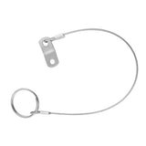 Maxbell 2pcs 316 Stainless Steel Quick Release Pin Lanyard for Boat Deck Hinge 150mm