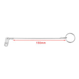 Maxbell 2pcs 316 Stainless Steel Quick Release Pin Lanyard for Boat Deck Hinge 150mm