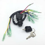 Maxbell Ignition Main Key Switch Set 7038251043-00 for Yamaha Outboard Motor Control