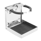 Maxbell Stainless Steel Folding Cup Drink Holder for Auto Car Marine Boat Truck RV