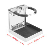 Maxbell Stainless Steel Folding Cup Drink Holder for Auto Car Marine Boat Truck RV