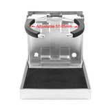 Maxbell Stainless Steel Folding Cup Drink Holder for Auto Car Marine Boat Truck RV