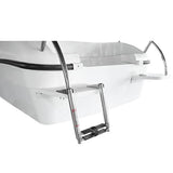 Maxbell 2 Steps Stainless Steel Telescoping Folding Ladder for Boat Marine Yacht