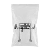 Maxbell 4 Steps Stainless Steel Telescoping Folding Ladder for Boat Marine Yacht