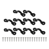 Maxbell 2x10 Pieces New Nylon Marine Deck Sheet Eye Lacing Strap Saddle Clip 34 x 10mm